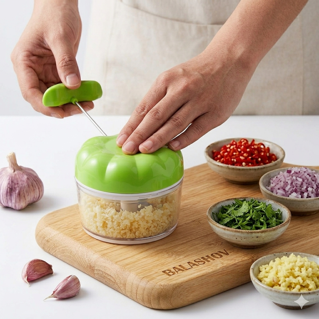 Mini Picador Pro™ - Triturador Manual de Ajo y Vegetales (Diseño Ergonómico